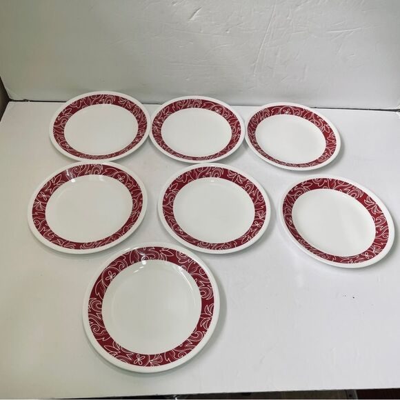 CORELLE BANDHINI BREAD PLATES
SET‎ OF SEVEN
DISCONTINUED PATTERN - Picture 1 of 4